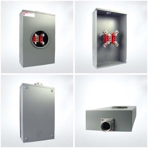 AM-200B-4J-R 200 amp low price electric meter enclosure box base meter socket center with 4 jaws