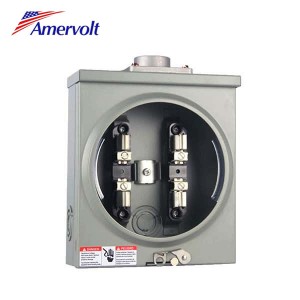 AM-100S-4J-RL-Y 100 amp digital power electric low price energy meter socket meter base with 4 jaws Hub